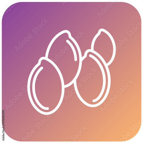 Flaxseeds Vector Design Icon Style