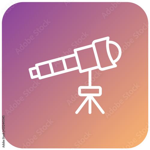 Telescope Vector Design Icon Style