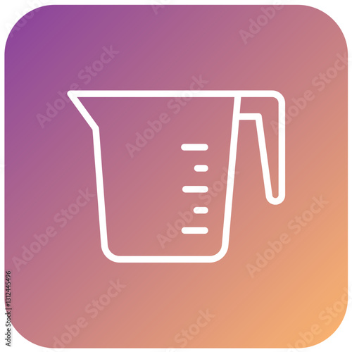 Vector Design Measuring Cup Icon Style