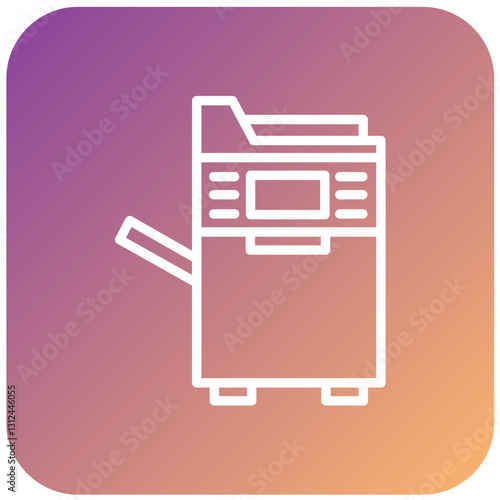 Vector Design Photocopier Icon Style