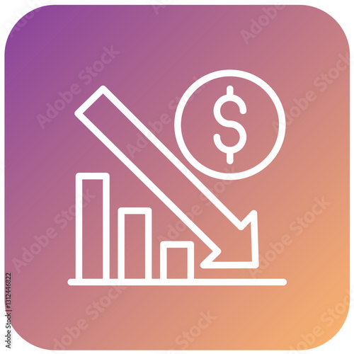 Vector Design Bankrupt Icon Style