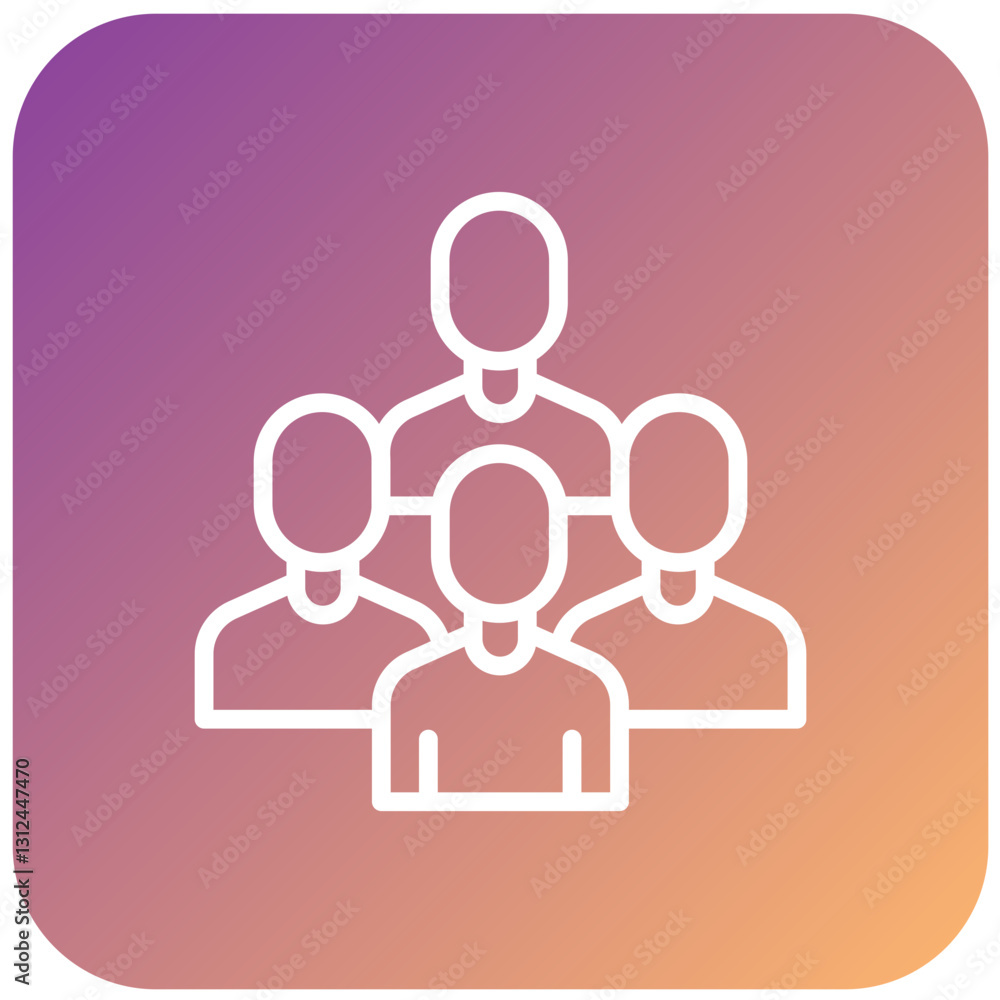 Vector Design Team Icon Style