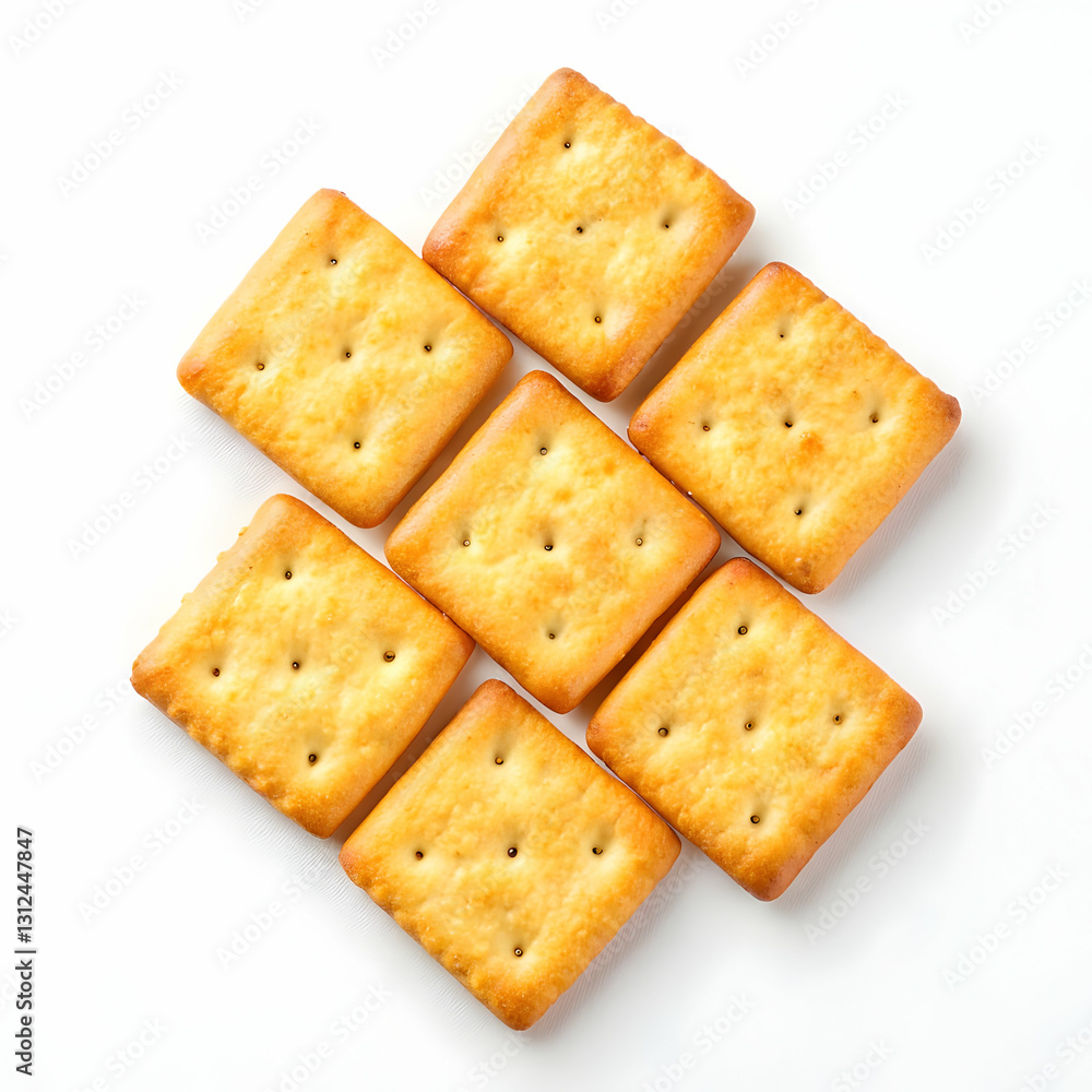 Cracker cookies isolated Cracker cookies isolated
