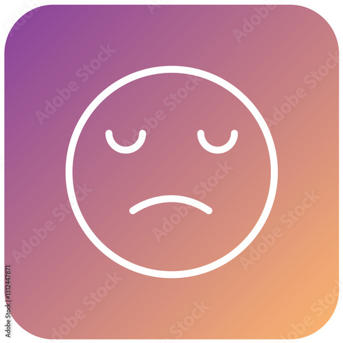 Vector Design Upset Icon Style