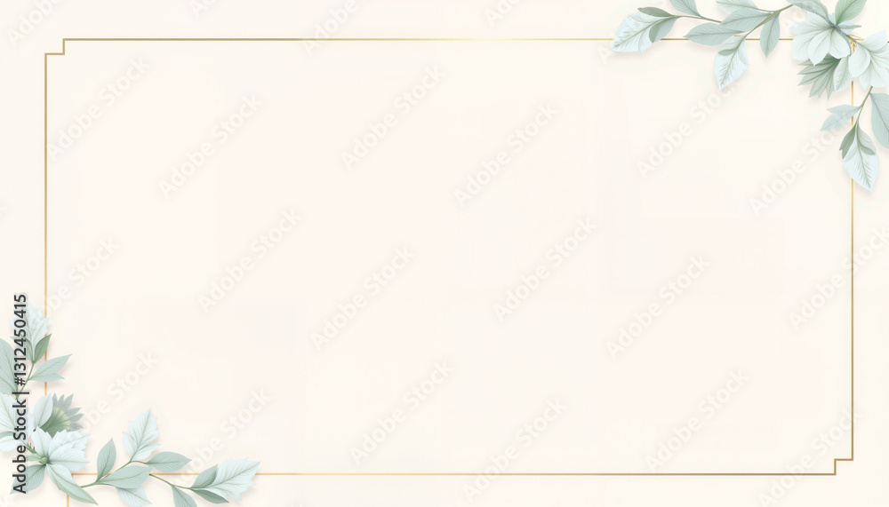 Elegant wedding invitation background with Ocean Frost accents, sophistication Elegant wedding invitation background with Ocean Frost accents, sophistication