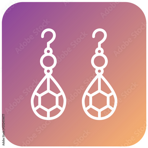 Vector Design Earrings Icon Style