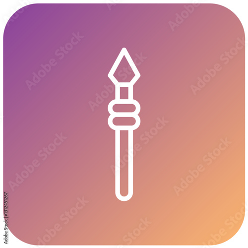 Vector Design Spear Icon Style