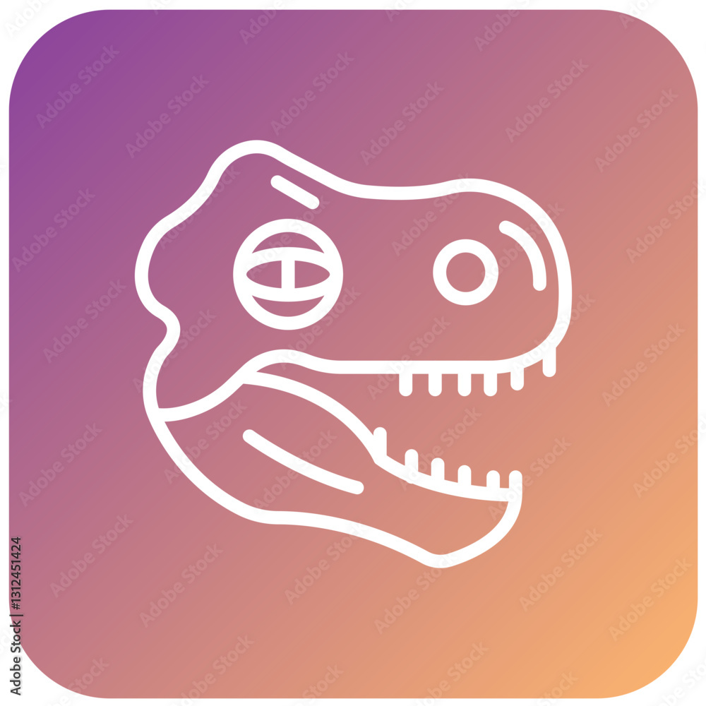 Vector Design Dinosaur Fossil Icon Style Vector Design Dinosaur Fossil Icon Style