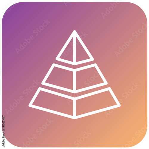 Vector Design Pyramid Icon Style