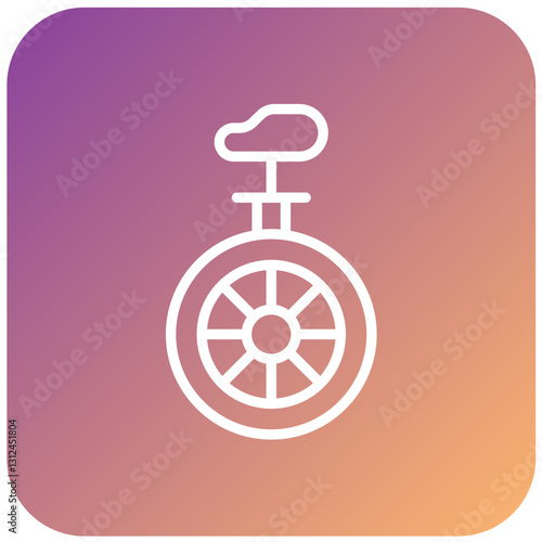 Vector Design Monocycle Icon Style