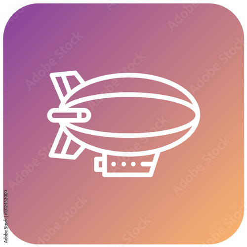 Vector Design Zeppelin Icon Style