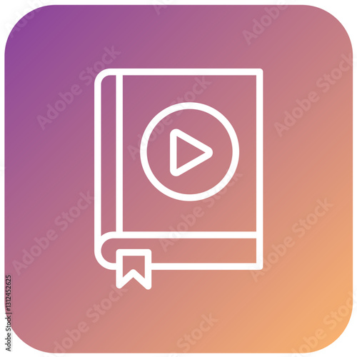 Vector Design Audiobook Icon Style