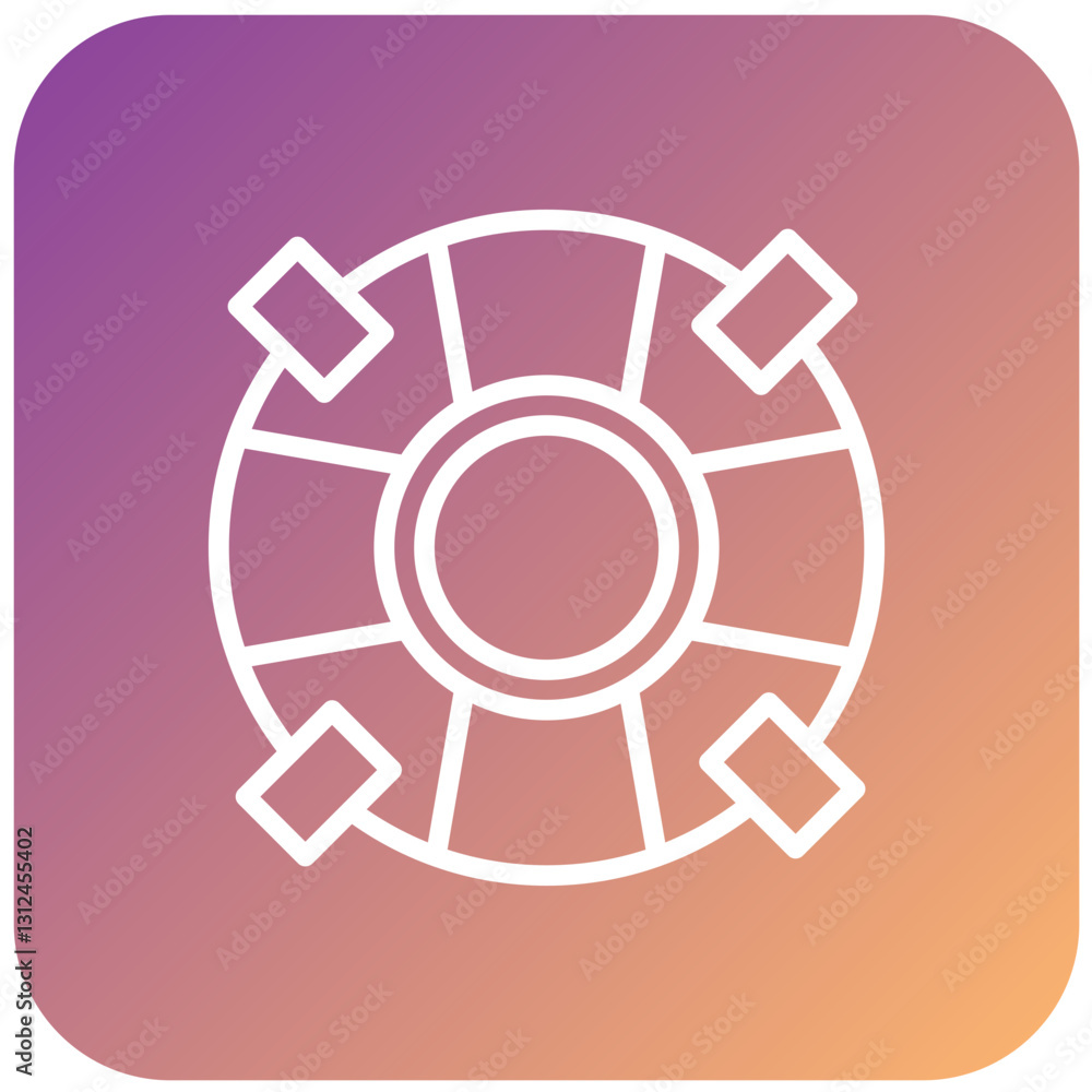 Vector Design Lifeguard Icon Style Vector Design Lifeguard Icon Style