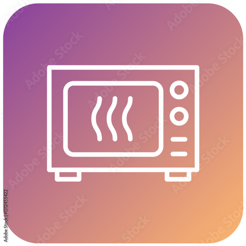 Vector Design Microwave Oven Icon Style