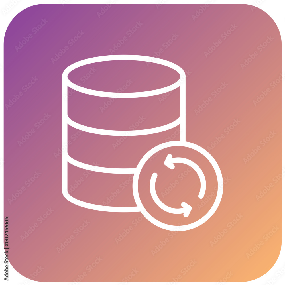 Vector Design Database Backup Icon Style Vector Design Database Backup Icon Style