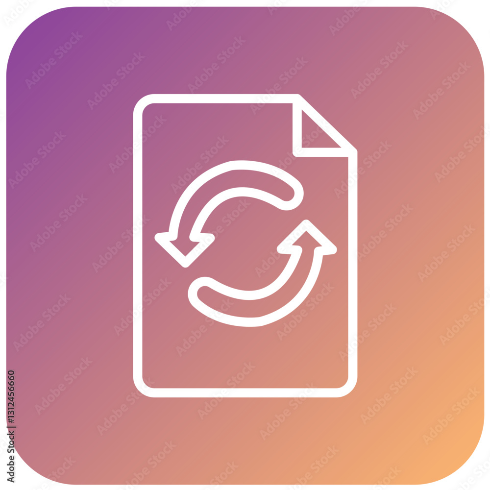 Vector Design File Backup Icon Style