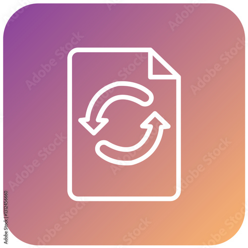 Vector Design File Backup Icon Style