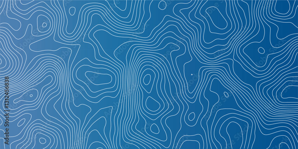 Abstract Topographic Pattern Banner Background, geographic line map with elevation assignments. Modern design background with wavy pattern. Paper texture Imitation of a geographical map shades. Abstract Topographic Pattern Banner Background, geographic line map with elevation assignments. Modern design background with wavy pattern. Paper texture Imitation of a geographical map shades.