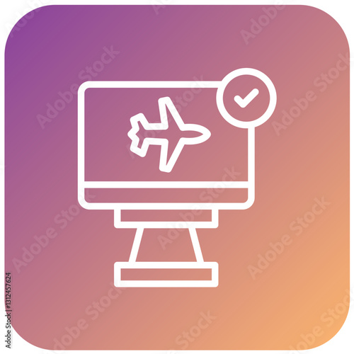 Vector Design Check In Icon Style