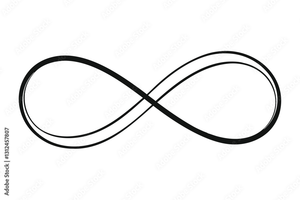 Fototapeta premium vector illustration of a pair of black glasses silhouette vector art illustration