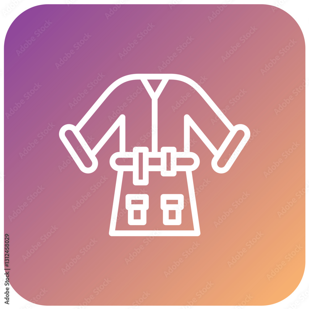 Vector Design Bathrobe Icon Style Vector Design Bathrobe Icon Style