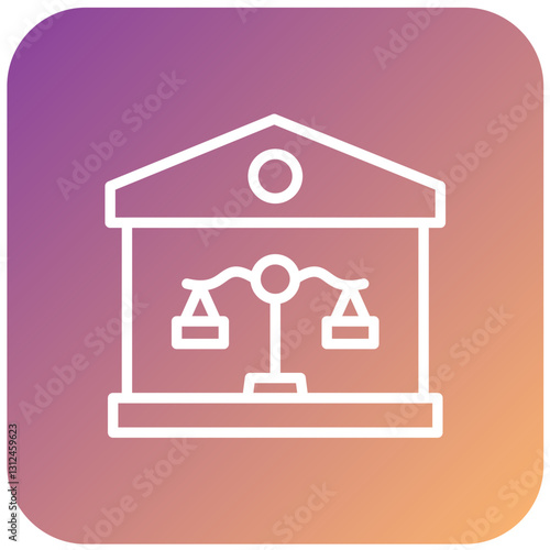 Vector Design Property Law Icon Style