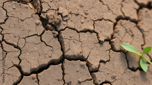 Desiccation Cracks in farming soil