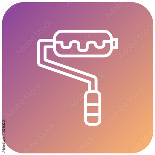 Vector Design Paint Roller Icon Style