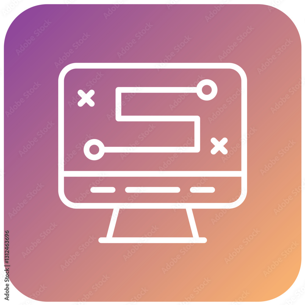 Vector Design Digital Strategy Icon Style Vector Design Digital Strategy Icon Style