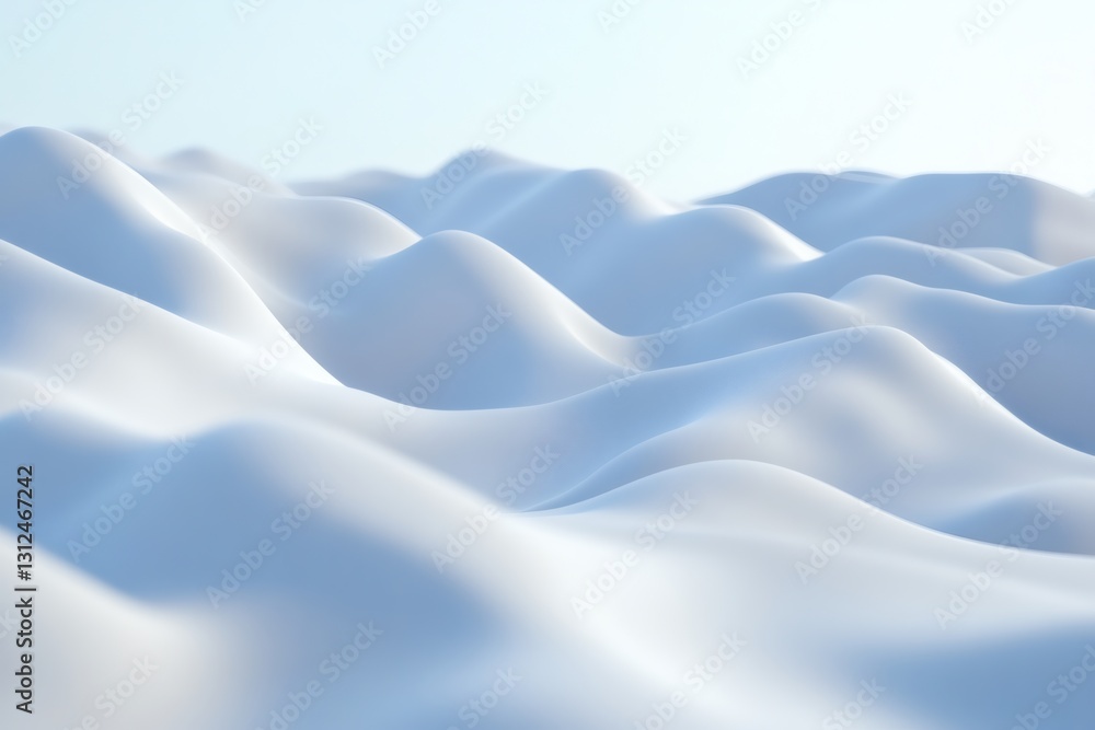 Fototapeta premium Abstract Serenity: A Minimalist Landscape of Subtle Curves and Gentle Light