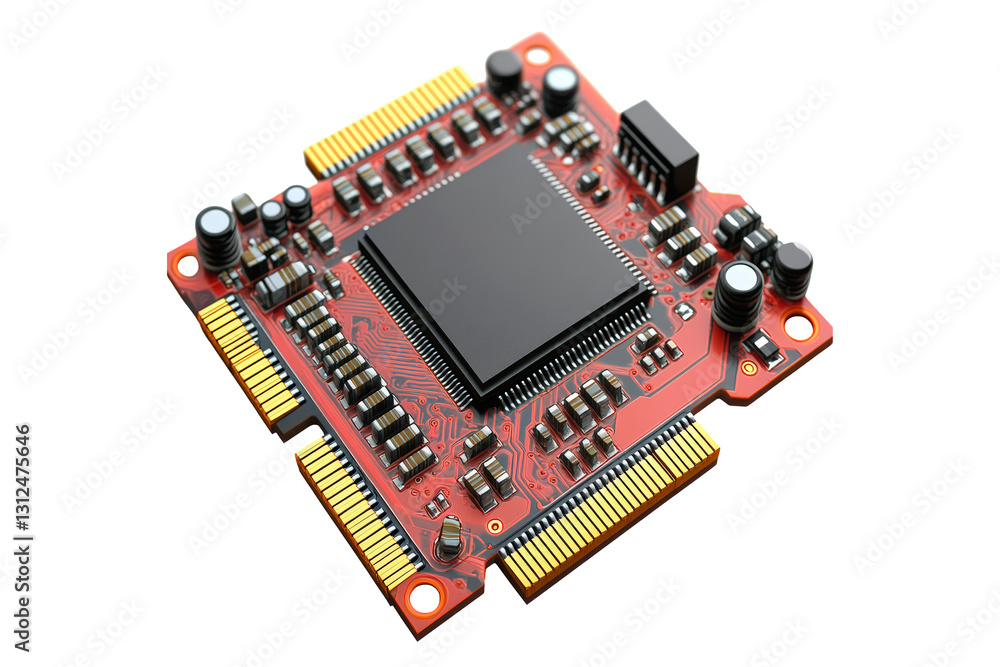 Computer chip isolated on transparent background Computer chip isolated on transparent background