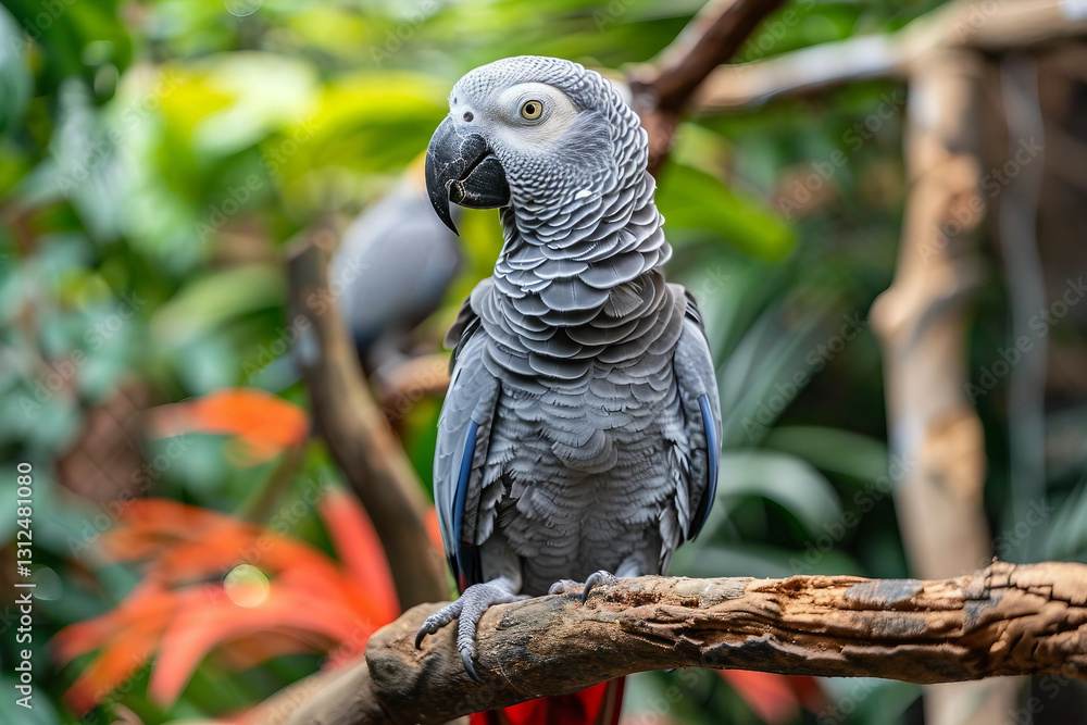 Fototapeta premium Fascinating Facts About African Grey Parrots