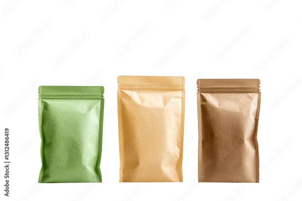 Eco-Friendly Packaging Options in Green and Brown for Various Products Featuring Minimalist Design Eco-Friendly Packaging Options in Green and Brown for Various Products Featuring Minimalist Design