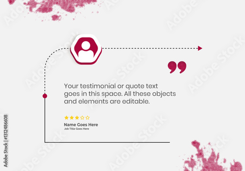 Creative Testimonial, What our Clients Say, Quote , Review, Feedback, Infographic Template, Label, Editable Vector Illustration