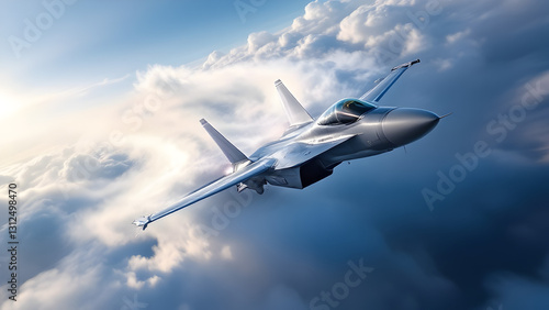 Fighter Jet Breaking the Sound Barrier with Vapor Cone