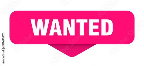 wanted sticker. wanted sign on transparent background