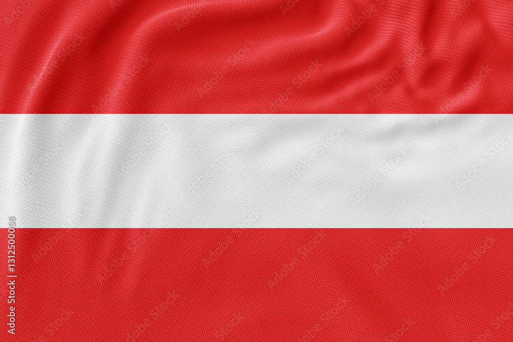 3D flags of Austria waving together in the wind 3D flags of Austria waving together in the wind