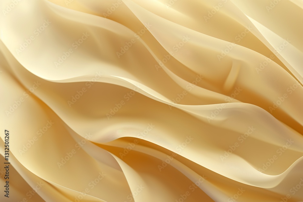 Obraz premium Golden Silk Fabric with Elegant Soft Waves and Shine
