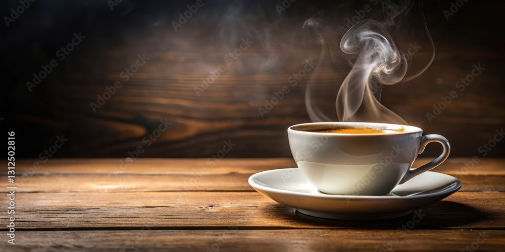 Rich aroma of freshly brewed coffee wafts from a ceramic cup as steam rises gently from the surface, coffee, pour, coffee Rich aroma of freshly brewed coffee wafts from a ceramic cup as steam rises gently from the surface, coffee, pour, coffee