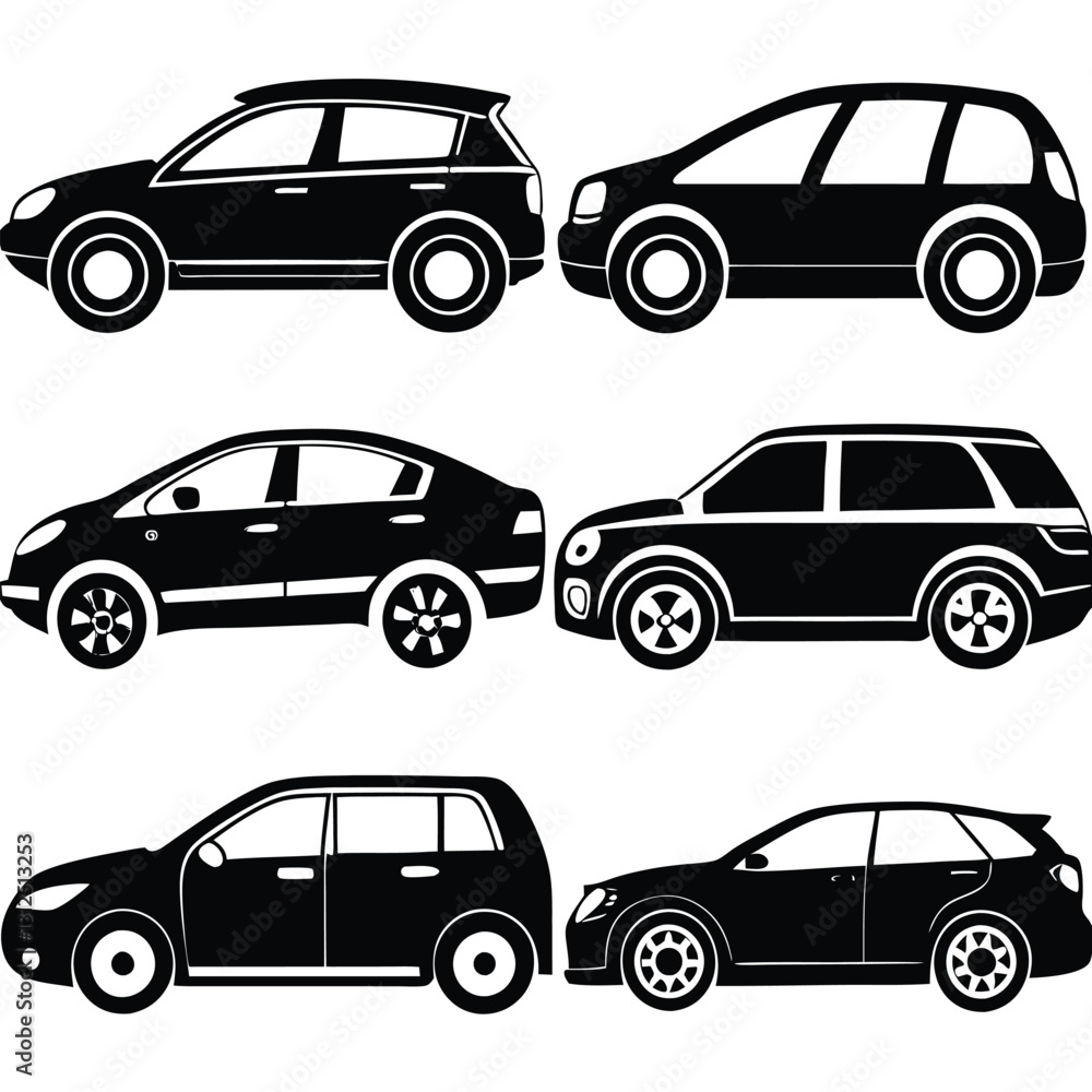 Car Illustrations,
Vehicle Silhouettes,
Black and White Cars. Car Illustrations,
Vehicle Silhouettes,
Black and White Cars.