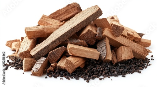 Wallpaper Mural A Pile of Aromatic Wood Chips and Tea Leaves Torontodigital.ca