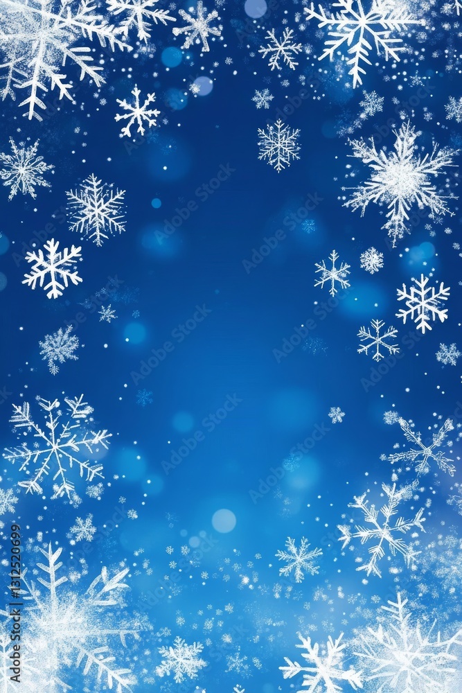 Winter Wonderland Blue Bokeh Background with Falling Snowflakes, Digital Art, Festive, Christmas Winter,Snowflakes Winter Wonderland Blue Bokeh Background with Falling Snowflakes, Digital Art, Festive, Christmas Winter,Snowflakes