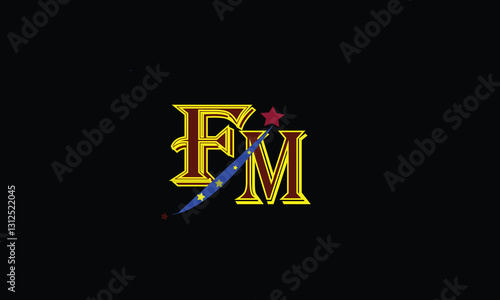 FM,F,M ,abstract, letters, logo, monogram,
