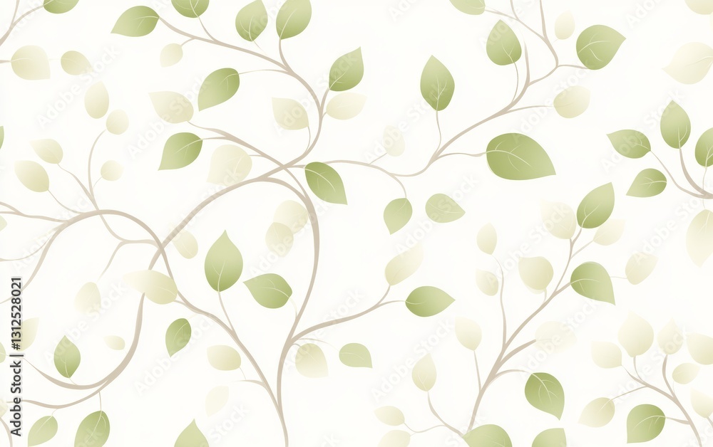 Seamless pattern of light green leaves Seamless pattern of light green leaves