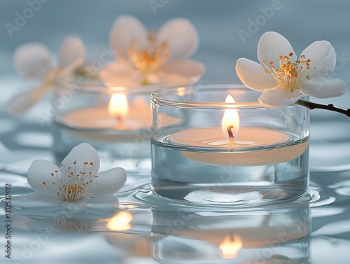 A calming image of scented ...
