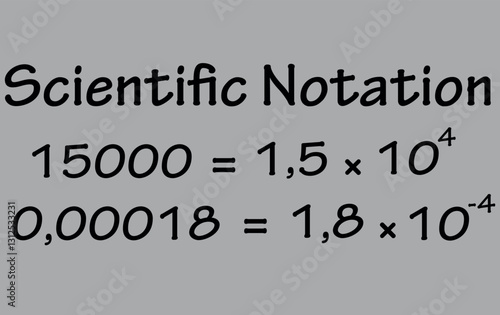 scientific natation vector icon background