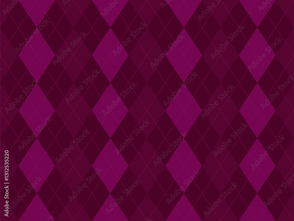 Elegant deep purple and magenta argyle pattern. Perfect for adding a touch of sophisticated style to websites, presentations, or print projects. Elegant deep purple and magenta argyle pattern. Perfect for adding a touch of sophisticated style to websites, presentations, or print projects.