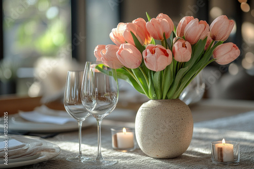 An elegant Easter table set...