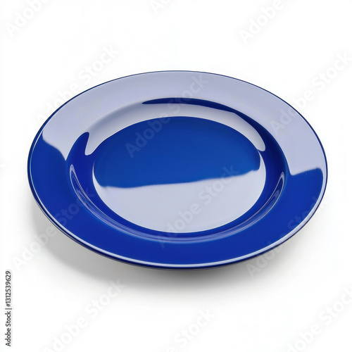 blue plate isolated