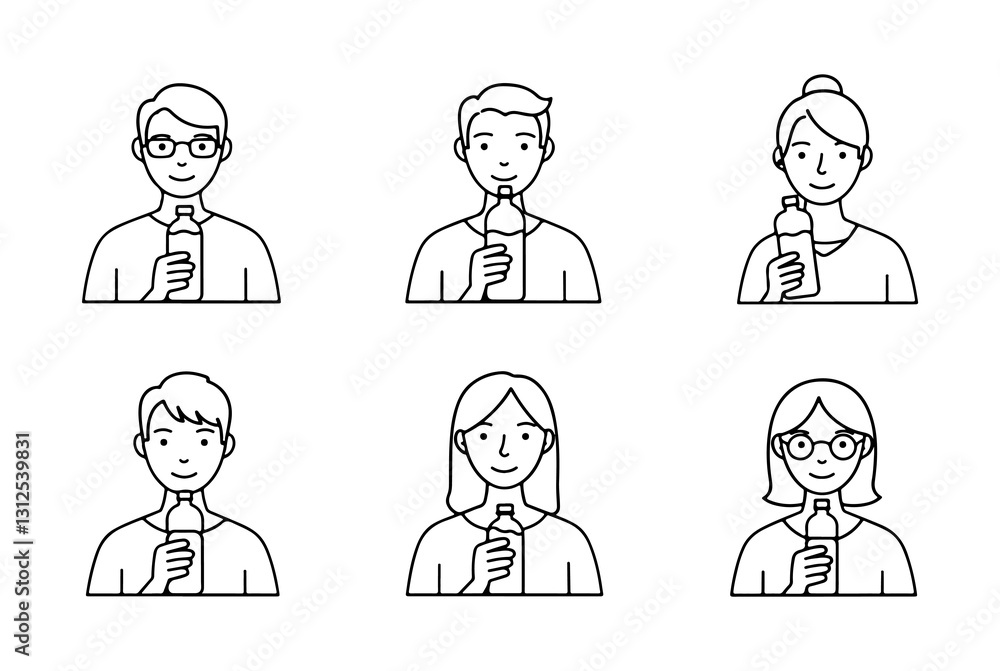 The people drinking water icon can be used in web projects and applications as vector-based. The people drinking water icon can be used in web projects and applications as vector-based.